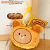 Colgante Creativo de Muñeca Sándwich de Peluche para Mochilas de Niñas, Decoración de Llavero, Adorno Colgante, Accesorio de Juguete para Máquinas de Garra