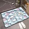 Tapete de Piso Suave de Diatomeas Spot Ins Flor Expansión 3D Visual Baño Inodoro Antideslizante Tapete de Pie Entrada Inodoro