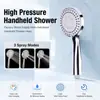 Cabezal de ducha para baño, cabezal de ducha ajustable con tres configuraciones, cabezal de ducha de plástico ABS de mano para uso doméstico