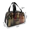 Moda Transfronteriza Bolsa de Cosméticos Transparente Gran Capacidad Portátil Bolsa de Aseo Cosmético Bolsa de Almacenamiento Trapezoidal