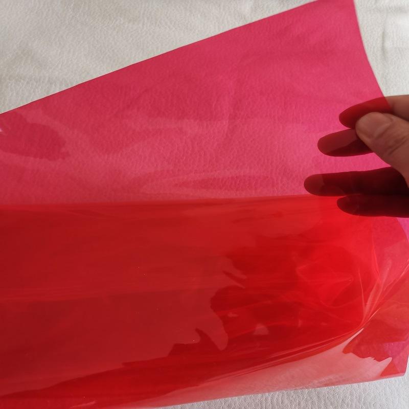 红色透明PVC膜-40