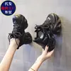 Zapatos de Padre Gruesos con Malla Hueca y Pedrería para Aumentar la Altura para Mujer, Nuevas Zapatillas Casuales Versátiles de Verano 2026 para Mujeres Bajitas