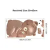 Br0389E Urso Fofo Abraçando Estilo Desenho Animado Adesivo de Parede Autoadesivo Dia das Mães Quarto das Crianças Decoração de Jardim de Infância