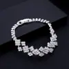 Europa e Estados Unidos transfronteiriços simples Coringa Diamante Diamante Geométrico diamante personalidade garra corrente pulseira joias vendas diretas de fábrica