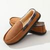 Comercio electrónico transfronterizo Amazon pantuflas cómodas de espuma viscoelástica para hombre zapatos forrados de terciopelo afelpado de imitación de lana en stock