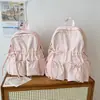 Mochila Escolar para Estudiante, Mochila Plegable, Mochila Escolar Ligera Linda con Lazo para Viaje de Mujer, Mochila Escolar para Estudiante de Secundaria y Universidad