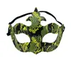 Máscara veneciana de carnaval transfronteriza con estampado de animales, accesorio de mascarada de alta gama, antifaz de Halloween
