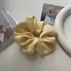 Scrunchie Elegante de Cetim de Alta Qualidade Feito Sob Medida Scrunchie de Seda Coreana Elástico de Cabelo Corda de Cabelo
