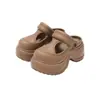 2026 Nuevos Zuecos Mary Jane Antideslizantes y Resistentes al Olor Pantuflas de EVA para Mujer, Zapatos de Suela Gruesa para Aumentar la Altura para Mujer, Verano al Aire Libre Playa