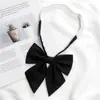 Pajarita de Plumas Femenina Uniforme Jk Color Sólido Estilo Academia Camisa Accesorios de Uniforme Escolar Traje de Marinero Decoración de Lazo Accesorio de Moda