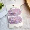 Nuevos Pasadores para el Cabello de Aspecto Elegante para Niños, Pasadores de Dibujos Animados Lindos para Niñas, Pinzas para Flequillo Lateral, Dulces Accesorios para el Cabello para Niñas