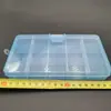Pequeño Organizador de Componentes de Plástico Transparente Sin Rastro para Uñas, Montado en Pared para Pendientes, Joyería, Múltiples Compartimentos, Caja de Almacenamiento de Maquillaje
