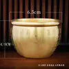 Latón Grabado Láser Copa Baifu Oficina Ceremonia del Té Juego de Té Artesanía de Cobre para Buda Taza de Té Sacrificial Copa de Vino Adornos