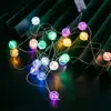Luzes de Fio de Vidro Rachado LED, Luzes de Fio Piscantes, Decoração de Atmosfera para Quarto, Luzes Decorativas de Flores para o Dia dos Namorados, Luzes de Céu Estrelado