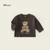 Sudadera Infantil Primavera Nueva Estilo Coreano Dibujos Animados Tops para Niños Pequeños y Medianos, Estilo Cómodo y Holgado, Camisetas de Manga Larga para Niños y Niñas