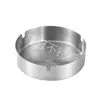 Cenicero de Acero Inoxidable para Hogar, Profundizado, Cafetería de Internet, Hotel, KTV, Cenicero Anticaídas, Antiviento, Cenicero, Regalo, Venta al por Mayor