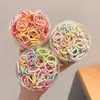 Gomas para Coletas Altas de Bebé para Niñas, Ligas para el Cabello con Alta Elasticidad que No Dañan el Cabello, Accesorios para el Cabello Coloridos y Lindos