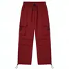 Pantalones de Trabajo de Calle Estilo Americano para Hombre de Comercio Exterior Transfronterizo, Nuevos de Primavera Modernos de Corte Holgado tipo Jogger Casual de Pierna Ancha Largos Venta al por Mayor