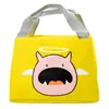 Bolsa Fofa para Lancheira de Estudante, Bolsa de Mão, Lancheira Térmica, Lona, Trabalhador de Escritório com Arroz, Simples, Grande Capacidade, À Prova d'Água