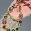 Nueva Cadena para Teléfono Móvil con Lentejuelas Finas y Perlas de Colores Navideños, Exquisita Atmósfera Navideña, Cadena para Teléfono Móvil de Moda Exquisita y Única