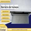 Cortina Elétrica Bloqueadora de Fumaça, Tecido Flexível Bloqueador de Fumaça Fixo à Prova de Fogo, Cortina Elétrica Inteligente à Prova de Fogo com Exaustão de Fumaça