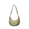 Bolso Diseño Nicho Bolso Sobaco Retro 2025 Primavera y Verano Nuevo Primavera Versátil Un Hombro Cruzado Media Luna Silla de Montar