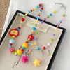 Collar de Cuentas Coloridas de Dibujos Animados Lindos para Niños de Verano Colgante Nuevo para Niña Pequeña Accesorios para Clavícula de Bebé Princesa