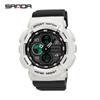 Reloj Electrónico Sanda 6027 Cronógrafo Deportivo Doble Pantalla Para Hombre y Mujer Estudiante Pareja Moda Exterior Personalizado Creativo