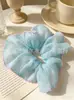 Ligas para el Cabello de Organza de Alta Calidad Estilo Coreano, Scrunchies de Malla Grande, Accesorios de Playa, Suministro Directo desde la Fábrica de Origen