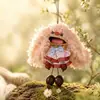 Boneca Sino de Vento Casca de Fruta Boca Grande Marshmallow Kit de Material Boneca Vagem Feijão DIY Feito à Mão Sino de Vento Bolsa Pendurada Casca de Fruta