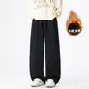 Otoño/Invierno 2026 Nuevos Pantalones Deportivos Casuales de Estilo Coreano para Hombre con Forro de Polar, Cordón, Talla Grande, Marca de Moda Pantalones de Chándal