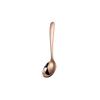 Acero Inoxidable 304 Cuchara Infantil Chapado en Titanio Dorada Cuchara Redonda Vajilla Infantil para el Hogar Cuchara de Postre Cuchara para Comer