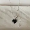 Versátil para el Viaje Color Amor Tirar Collar Largo Simple Temperamento Único Personalidad Única Moda Accesorios para Colgar en el Cuello para Mujer