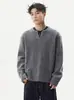 Suéter de Punto Grueso con Cuello en V para Hombre, Textura Estilo Old Money, Nuevo Top Pulóver Chaqueta Tendencia Otoño e Invierno 2025