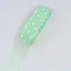 Cinta de gasa transparente de lunares de hilo coreano de colores de 25 mm, material para accesorios para el cabello DIY, accesorios para joyería