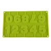 Números 0-9 Adornados de Fábrica Molde de Caramelo de Chocolate con Número de Paleta de Silicona Modelo para Hornear Pastel DIY