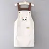 Nuevo Delantal Impermeable y a Prueba de Aceite para Uso en la Cocina del Hogar, Estampado con Diseños de Dibujos Animados para Cocinar, Ropa de Trabajo y Catering, Adecuado para Hombres y Mujeres