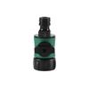 Conector rápido de plástico ABS directo de fábrica para pistola de agua de jardín, conector de tubería de agua, estilo europeo con conexión de válvula