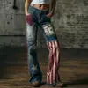 Pantalones de Campana Estilo Nuevo para Mujer, Pantalones Largos de Mezclilla Sintética, Punk Retro, Comercio Exterior, Ropa de Mujer Amazon, Venta Caliente en Sitio Independiente