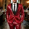 2026 Nuevo Conjunto de Traje Brillante de Lentejuelas Disco Transfronterizo para Performance en Discoteca Escenario Conjunto de Dos Piezas Dropshipping
