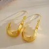 Pendientes de oreja irregulares en forma de U exagerados de estilo europeo y americano, pendientes de metal de moda personalizados transfronterizos, pendientes de nicho de alta gama de alta resistencia