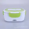 Caja de almuerzo eléctrica portátil para calentar y mantener el calor al por mayor, para el hogar y el coche, dos en uno, con revestimiento interior de acero inoxidable sin agua.