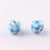 Cuentas Cuadros de Color Hechas a Mano Personalizadas 16mm20mm Cuentas Redondas Perforadas Manualidades Decorativas Cuentas Cuadros Fábrica