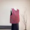 Nuevo Chaleco Jacquard de Seda y Algodón Estilo Chino Invierno 2025 Nuevo Estilo Étnico Cuello Redondo Chaleco Chaleco Estilo Occidental