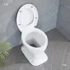 Conversión de Baño Rural: Transformación de inodoros de sentadilla a inodoros de asiento, Transformación de hoyos de sentadilla a inodoros cerámicos secos de flujo directo para personas mayores