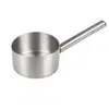 Cuchara de agua engrosada de acero inoxidable con mango largo para uso comercial, cucharón de agua para cocina doméstica, cuchara sopera de restaurante, pala para gachas de cafetería
