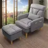 Sofá preguiçoso pode ser usado tanto para deitar quanto para sentar, adequado para sala de estar, quarto, varanda, escritório em casa, para cochilar e relaxar, sofá de dupla finalidade e cadeira de manicure