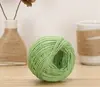 Cuerda de yute de colores hilo para manualidades fino grueso tejido a mano trenzado cuerda artículo decorativo hilo de lino material de colores estilo retro