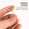 Alfinetes em T para Venda por Atacado Alta Dureza Agulhas Prateadas para Fixação de Extensão de Cabelo Alfinetes de Posicionamento de Perucas 50/100 Peças por Caixa