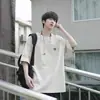 Suministro Directo de Fábrica Camiseta Solona de Manga Corta de Peso Pesado 220g para Hombre Verano Holgada Antibacteriana Fresca Camiseta de Media Manga para Niños